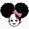Afro Puff Baby Girl SVG