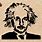 Albert Einstein Stencil