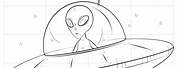 Alien Spaceship Drawing