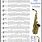 Alto Saxophone Scale Chart