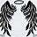 Angel Wings Mandala SVG