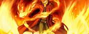 Anime Boy with Fire Magic