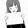 Anime Girl Holding Paper