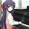Anime Girl with Piano