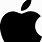 Apple Logo Black White