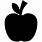Apple Silhouette Clip Art