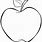 Apple Sketch Black and White