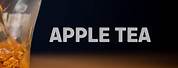 Apple Tea with Cinnamon Text Logo