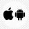 Apple and Android Icon