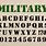 Army Font Alphabet