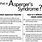 Asperger Syndrome Autism Spectrum Disorders