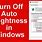 Auto Brightness On Windows 10