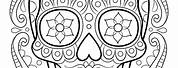 Awesome Sugar Skull Coloring Pages