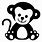 Baby Monkey SVG