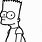 Bart Simpson Colouring In