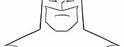 Batman Outline Drawing Head