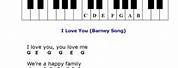 Beginning Keyboard Sheet Music with Letters