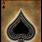 Black Ace of Spades Card