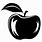 Black Apple SVG