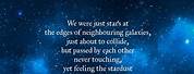 Black Galaxy with Stars Quotes