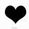 Black Heart Stencil