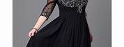 Black Long Prom Dresses Plus Size