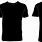 Black T-Shirt Template Vector