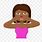 Black Woman Emoji Relieved