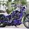 Black and Purple Motorcycle
