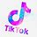 Black and Purple Tik Tok Logo