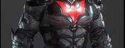 Black and Red Tech Batman Suit