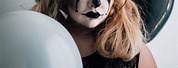 Black and White Clown Face Paint