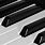Black and White Piano Keyboard