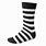 Black and White Striped Socks