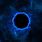 Blue Black Hole Wallpaper
