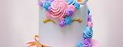 Blue Unicorn Birthday Cake