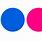 Blue and Pink Dot Logo