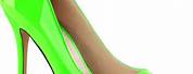 Bright Green Patent Leather Pumps