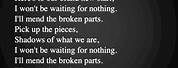 Broken Parts. Lyrics