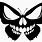 Butterfly Skull Decal