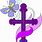 Butterfly and Cross Clip Art