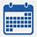Calendar Icon Blue