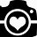 Camera Heart SVG
