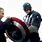 Captain America Behind Shield