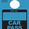 Car Pass Stickers