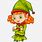 Cartoon Christmas Elf Girl