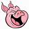 Cartoon Pig Laughing