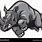 Cartoon Rhino Charging