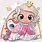 Cartoon Unicorn Princess