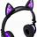 Cat Ear Headphones Purple